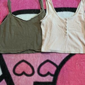 Cami Crop Top Bundle | Abercrombie & Fitch + Forever 21 | S & M